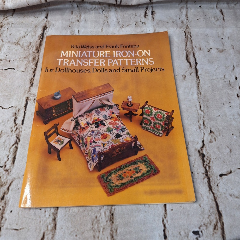 Dover‎ Miniature Iron-On Transfer Patterns Dollhouse Rita Weiss Frank Fontana